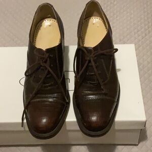 Ladies Brown Leather Dress Shoes